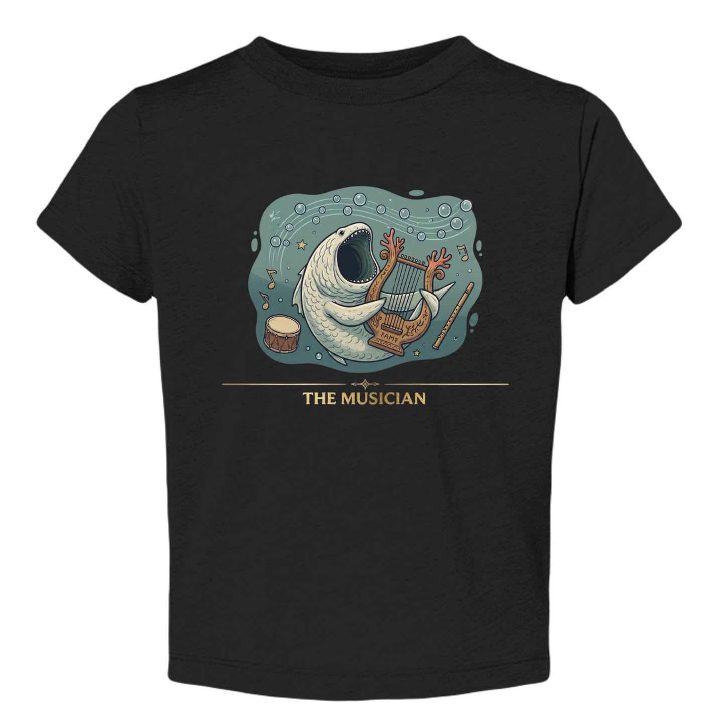 Solid Black Triblend - 3413T - FRONT